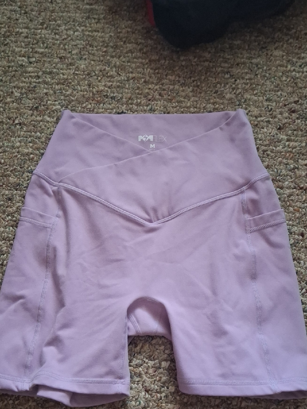 Popflex Crisscross Midi Shorts Medium Purple